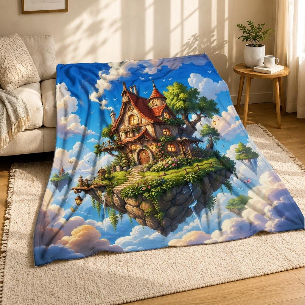 Modern Grid Soft Fleece Blanket