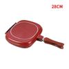 Thickened Double-Sided Pan 28/32cm Breakfast Cooking Tools Steak Frying Pan  Kitchen Accessories