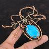 Ожерелье из бирюзы Аризоны, ожерелье из медной проволоки, регулируемое цепочное ожерелье, медные украшения ручной работы, ожерелье из драгоценных камней, подарки для женщин