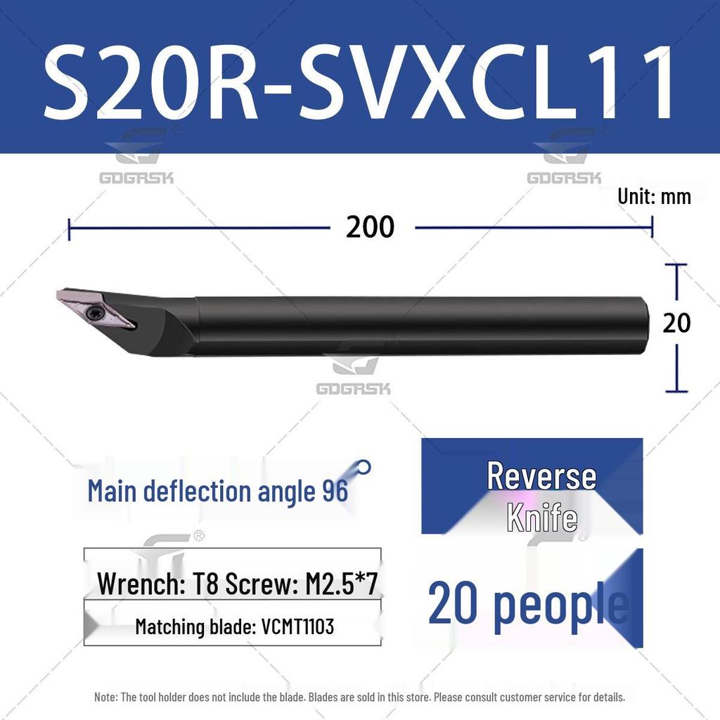 Держатель инструмента для токарного станка с ЧПУ S16Q-SVXCR11, Расточной инструмент для внутреннего отверстия 96° SVXCL16