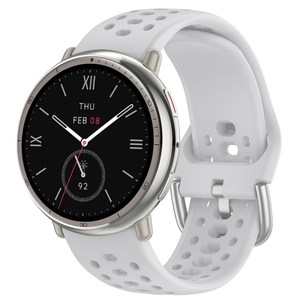 Оригинальный силиконовый ремешок для Amazfit Active 2, спортивный, дышащий, 20 мм, браслет, ремешок для Amazfit GTS 4 3 2 mini