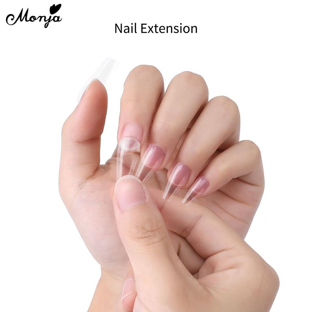 monja 8 мл прозрачный гель для дизайна ногтей, универсальный гель для украшения, твердый клейкий гель, резьба по цветку, наращивание ногтей, УФ-гель, маникюрный инструмент