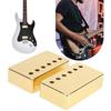 Two Finely Finished Brass Guitar Pickup Covers, Easy Installation, for Electric Guitar Humbuckers, LP, Small, 6-Hole, 50mm (2 Pieces)