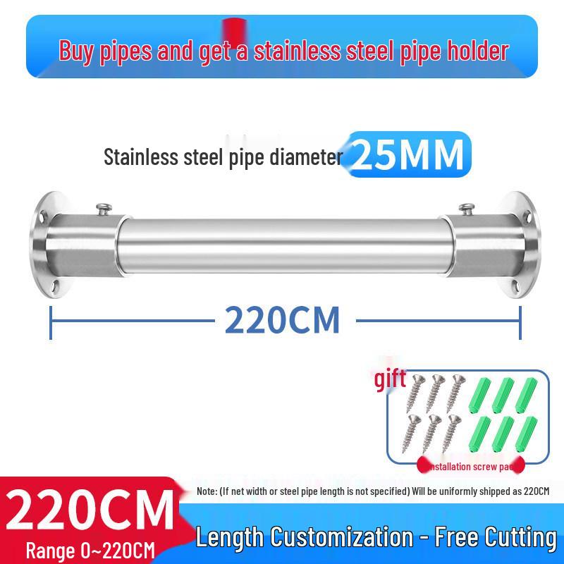 304 Stainless Steel Ceiling Mount Clothes Drying Rack with Flange Base for Cabinets and Balconies