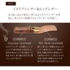 Dom Teporna Настоящая итальянская кожаная подставка-чехол для 2 перьевых ручек, черная