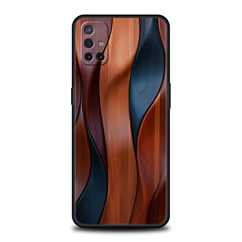 Чехол для телефона для Oneplus 13R 13 12 10T 11 R10 Nord N100 N200 N10 9 9R CE 2 3 Z Pro Lite Мягкий ТПУ чехол Роскошный Винтажный Древесная текстура