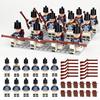 12pcs Napoleonic Wars Military Soldiers Building Blocks WW2 Figures French British Fusilier Rifles Weapons Toys for Kids Gifts