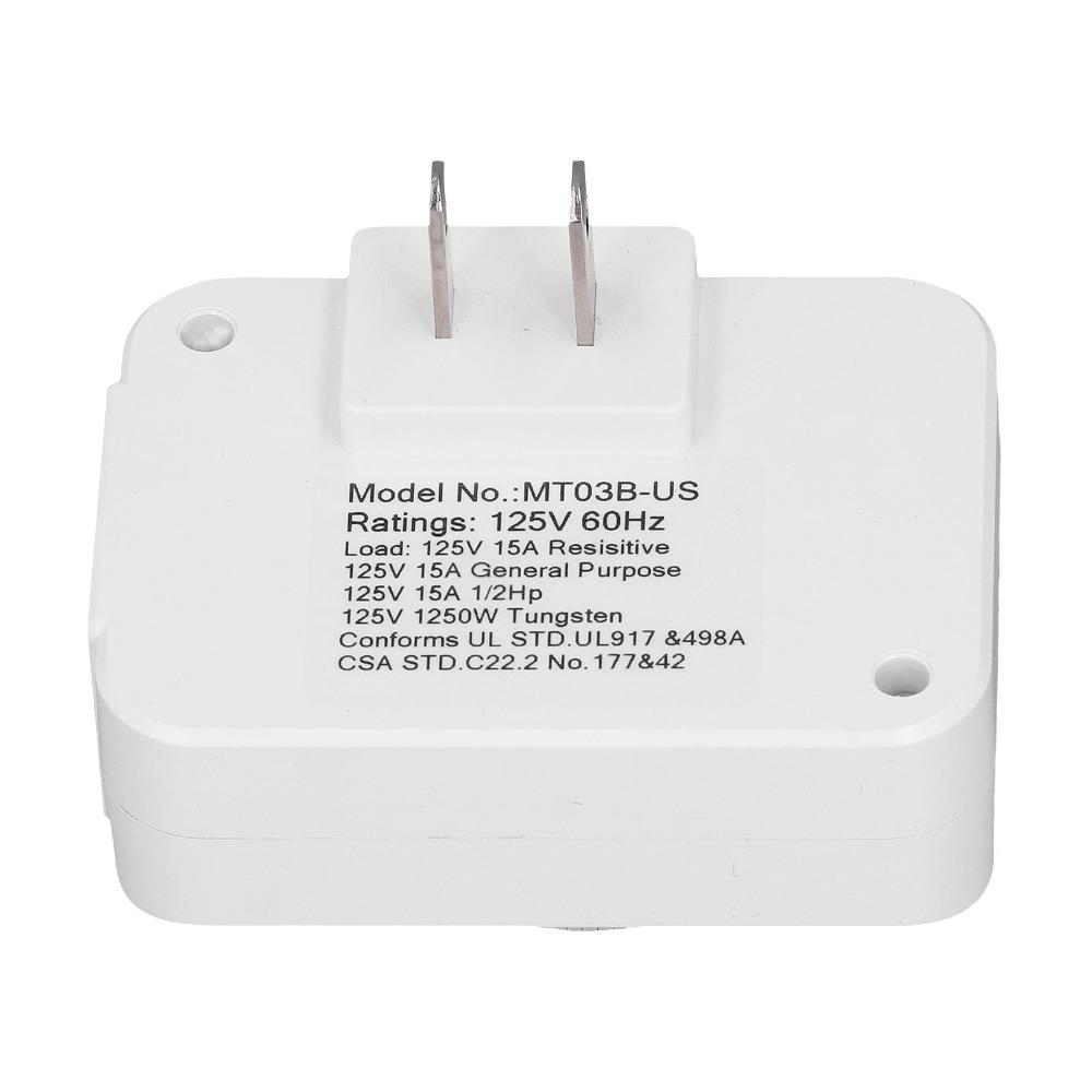 125V Timer Switch Mechanical Mechanical Timer Convenient Time Control Plug Home Appliance