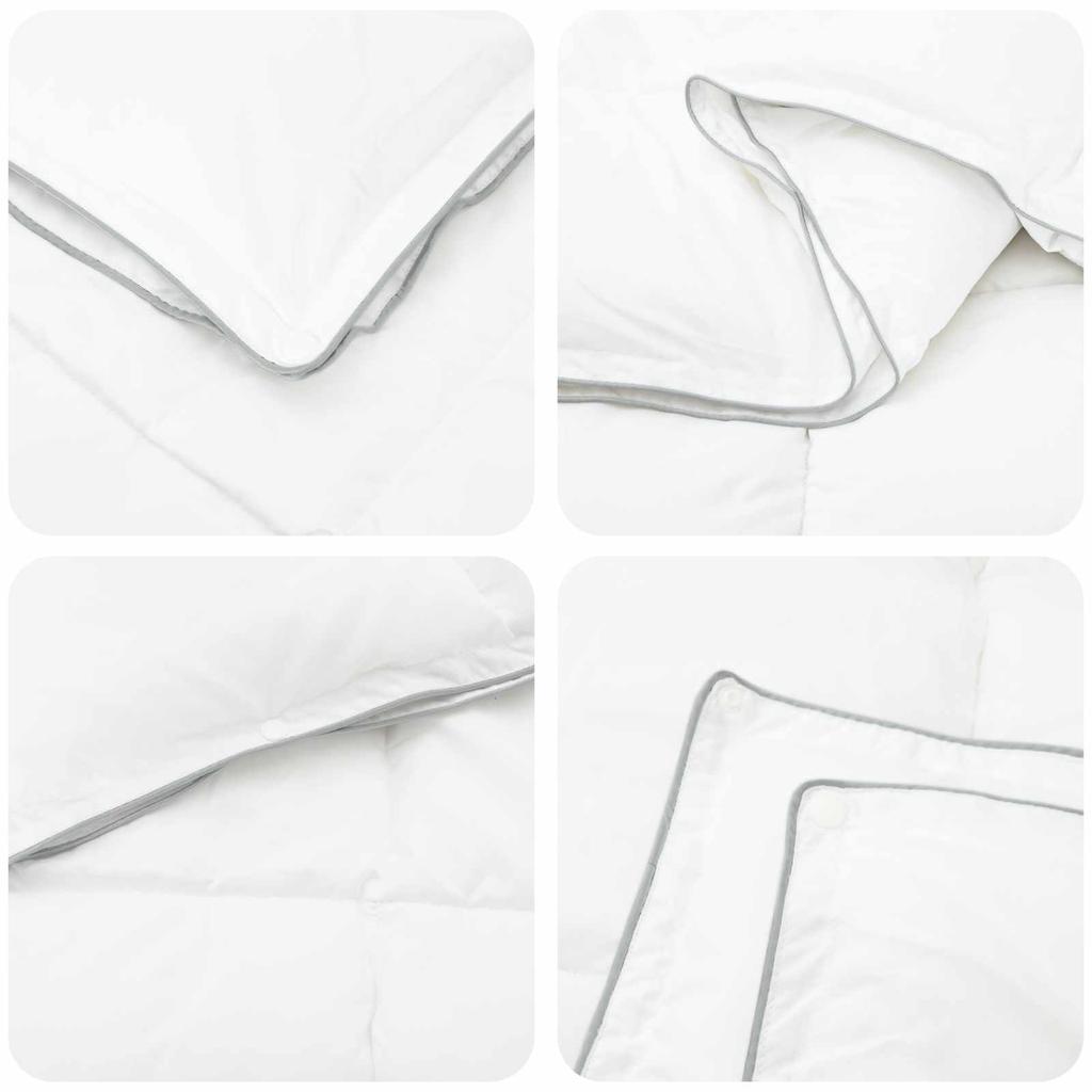 All Season Duvet White 140 x 220 cm Bamboo Fiber