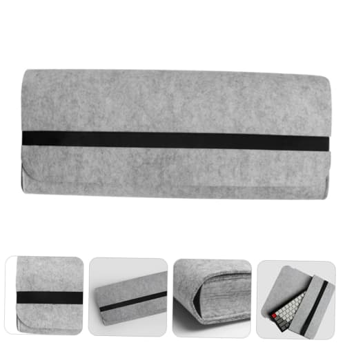 Gadpiparty 104 Keyboard Storage Bag, Keycap Case, Accessories, Keyboard and Laptop Bag, Backlit, Quiet Gaiter for Keyboards and Instruments, Gray