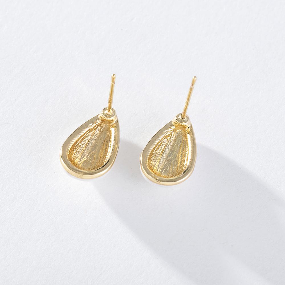 Pinkdudu Модные 2 цвета серьги-гвоздики с семенами дыни, романтические простые креативные серьги с геометрическим рисунком воды для женщин PD1428