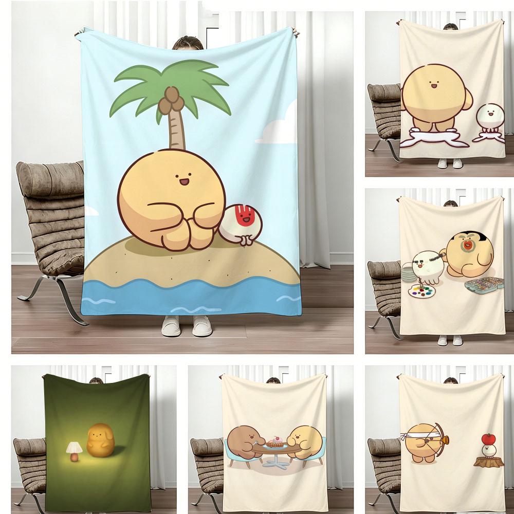 Kawaii D-Dow D-Dow Throw Lightweight 240g Flannel Blanket Soft Skin-friendly for Summer Cooling
