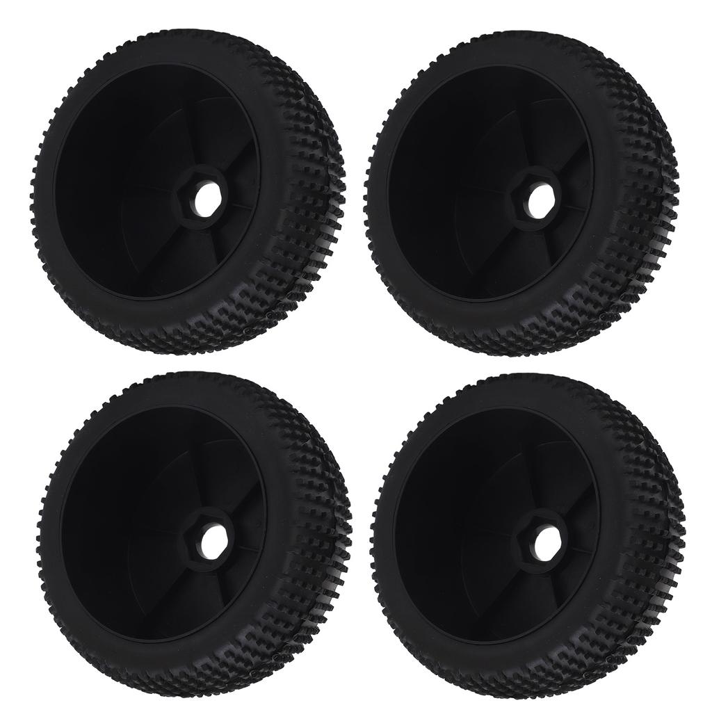 4Pcs RC Car Tire 112 Mm Diameter Rubber Tire Plastic Hub Universal RC Car Wheel Tire for 1/8 Models