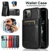 Leather Card Slot Flip Wallet Case For iPhone 16 15 14 Plus 13 12 11 Pro Max XS MAX Samsung S25 S24 S23 S22 S21 Ultra Plus FE A16 A15 A55 A13 A53 A54