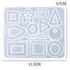 Earring Resin Molds Epoxy Resin Silicone Jewelry Mold with Hole Casting Molds in Various Shapes and Sizes for Earring Making DIY