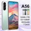Смартфон A56 16 ГБ + 1 ТБ Android 7,3" Большой экран, Популярен для дропшиппинга
