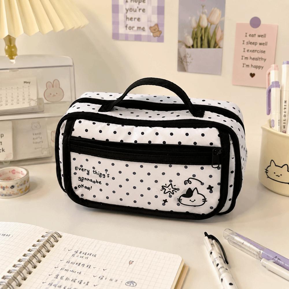Multi-layer Ita Bag Large Capacity Pen Bag Portable Organizer Bag