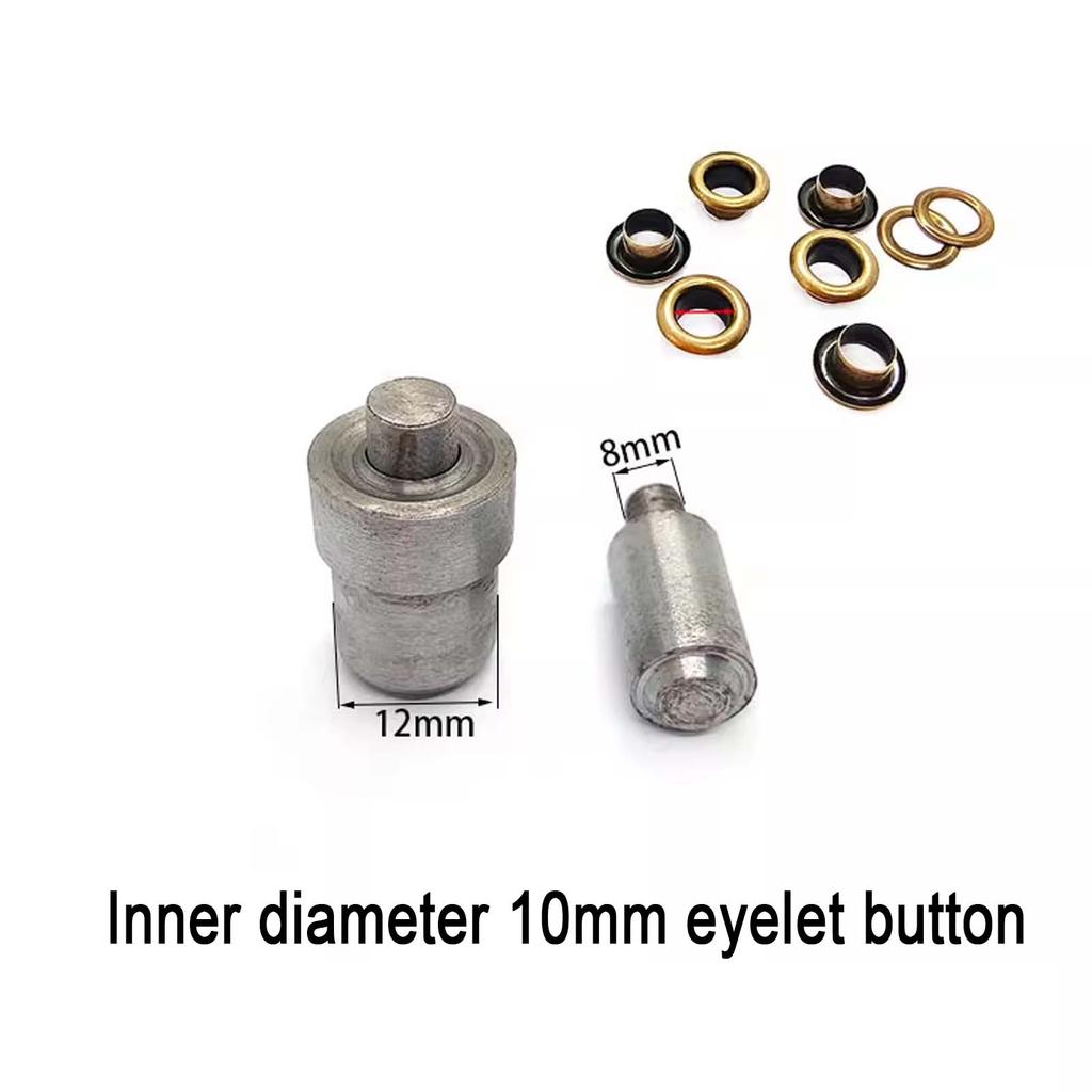 1.5~12mm Eyelet Button Hand Pressing Mold, DIY Eyelet Button Manual Installation Dies