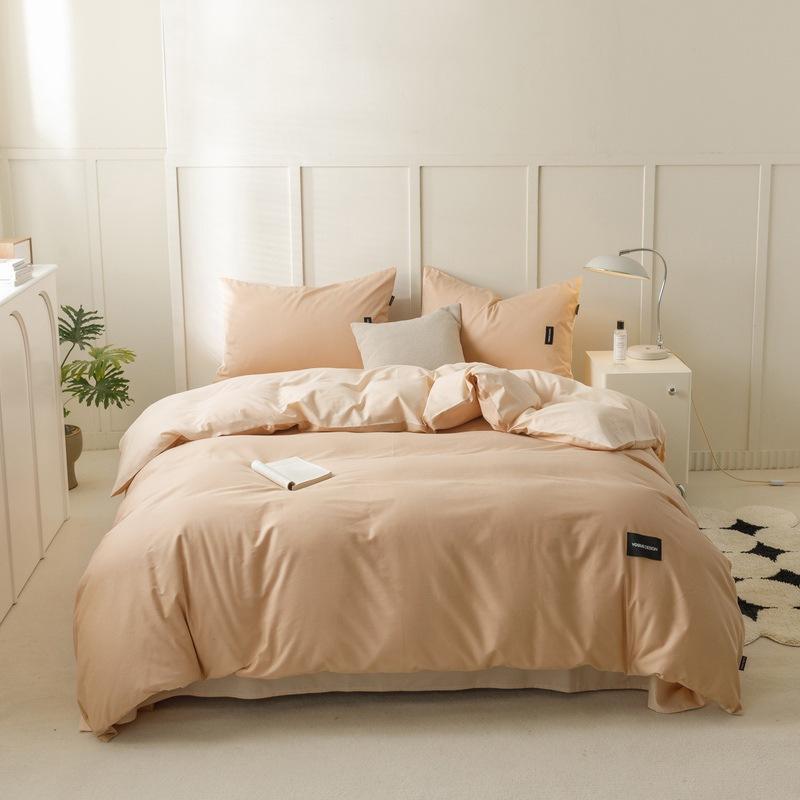 Four-piece Bed Set, 100% Cotton, Fitted Sheet, Three-piece Set, Student Dormitory Quilt Cover, Bedding Duvet Cover