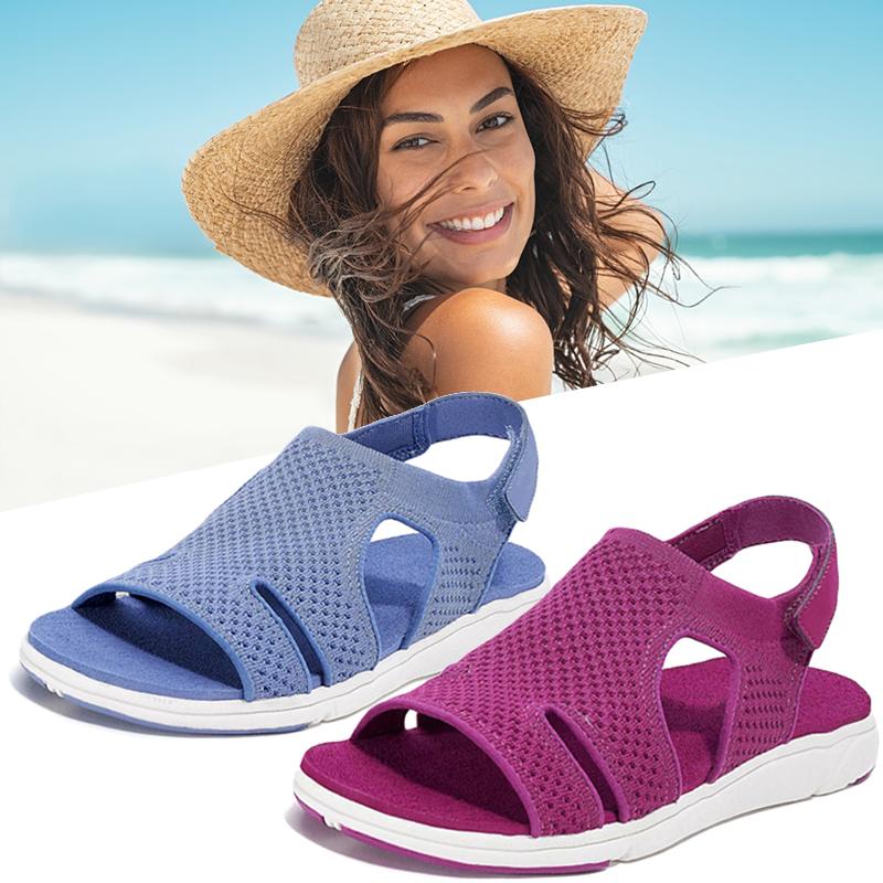 Fashion 2025 Women Sandals Plus Size 43 Wedges Ladies Sandals Soft Bottom Platform Casual Female Beach Shoes Dropshipping