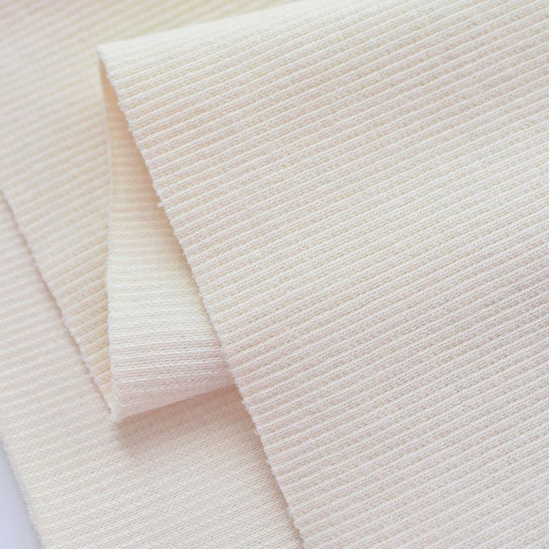 Хлопок Спандекс Рубчик Ткань Эластичный Трикотаж Манжета Пояс Штанина Рукава Толстовка Низ Футболка Топы Отделка рубчиком Джерси Трикотажная ткань в рубчик