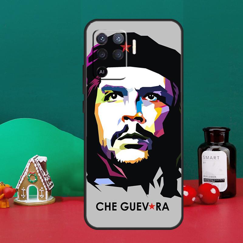 Чехол с Че Геварой для Oppo A98 A78 A58 A38 A18 A54 A74 A94 A80 A60 A40 A96 A76 A16 A15 A17 A57 A5 A6 Pro