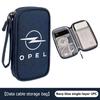 For Opel Portable Car Digital Storage Bag Data Cable Protector Cover Waterproof Tool Bags Corsa D Astra G H J K F Mokka C Zafira BX8