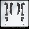 For Tesla Model 3 Highland 2024 Door Sill Strip Guard Mat Trunk Threshold Protector Side Anti-kick Pad Magic Hook Installation