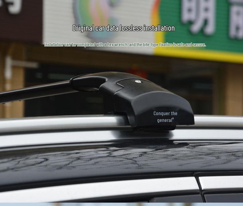 Aluminum Alloy Roof Rack for SUV Off-Road Vehicles with Thickened All-Metal Crossbar and Vise-Type Clamp for Xiaolong Menglong VV5.