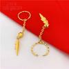 Gold Plated Gold Plated Earrings Female Student Simple Tassel Earrings Thread Simulated Vietnam Alluvial Gold Earrings