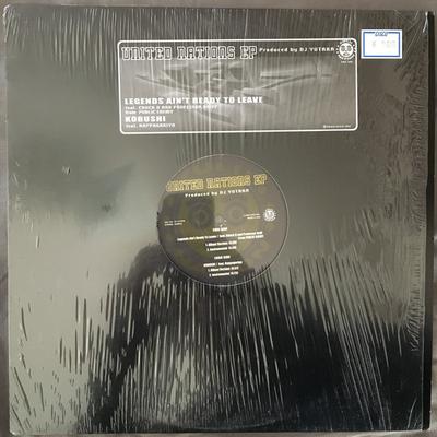 12-дюймовая пластинка DJ YUTAKA - United Nations EP ZNJ102 Avex Inc. 2000 Япония Рэп и Хип-хоп/R&B Б/У