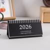 Новый 2026 Простой стиль Английский Мини длинный стиль Настольный календарь Настольный дисплей Портативный календарь Настольное украшение Ручной работы Дневник