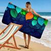 Colorful Leaves Pattern Design Beach towel quick-drying for travel outdoor sports jogging beach and swimming