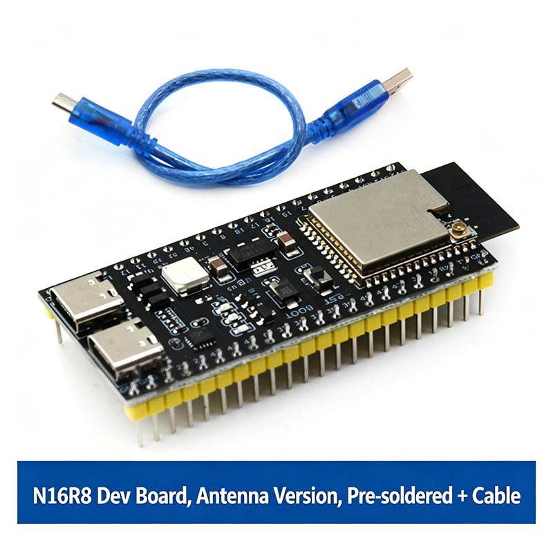 Отладочная плата ESP32-S3-N16R8 с модулем Wi-Fi Bluetooth, двухъядерный микроконтроллер, для DIY электронных проектов
