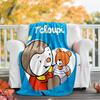 Cartoon T-T'choupi printed blanket—lightweight,soft,warm;versatile blanket all seasons—perfect as &air-conditioning throw,nap blanket
