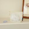 Портативная сетчатая косметичка Летняя пляжная женская сумка для хранения Ручка Косметика Зубная щетка Органайзер Держатель Моющаяся сумка