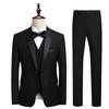 Мужской деловой костюм кэжуал Костюм Мужской свадебный наряд жениха Приталенный костюм Мужской