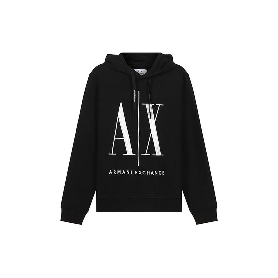 ARMANI EXCHANGE Embroidered-logo Hoodie 8NZMPC-ZJ1ZZ-1200