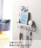 Yamazaki Jitsugyo Magnetic Key Hook Tray White x x H6cm Smart Entrance Key Accessories Storage 2754 & Approx. W24.5 D4.5