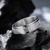 Винтажные Кольца-Спиннеры с Кельтским Узлом и Рунами из Нержавеющей Стали для Мужчин и Женщин, Вращающиеся, для Снятия Тревоги, Ретро Амулет, Украшение