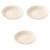 Set of 3 White Tokusa Plates X Medium Ceramic Setomonohonpo 7.0 [23 3.5cm] Plates, Lightweight,