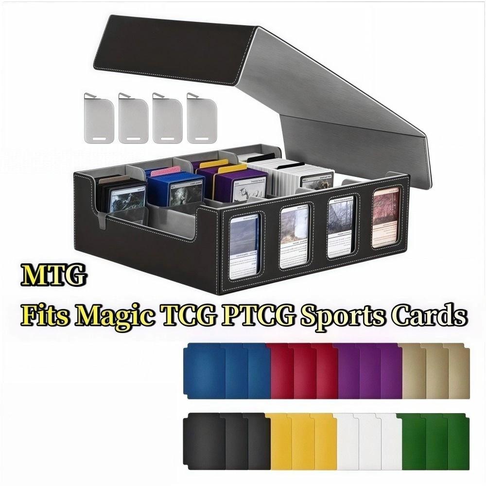24 Dividers Trading Card Storage Box 2400+ Top Loader Card Case For Magic TCG PTCG Sports Cards