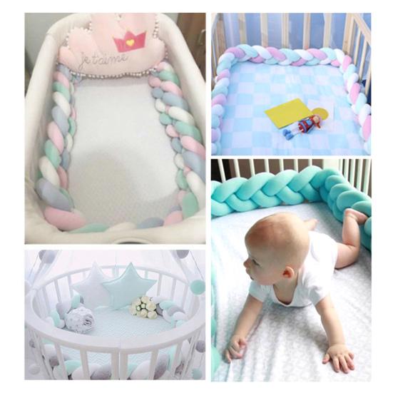 Шар для вязания крючком, забор для кровати, длина 2 м, плетеный шар для вязания крючком, сенсорная игрушка для малышей, бархатная ткань, полипропиленовый хлопок, наполнитель, подушка для шеи, декоративная подушка