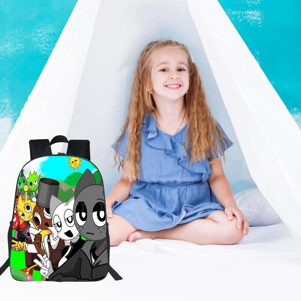 Large-capacity Backpack For Primary And Secondary School Students, Cartoon Shoulder Bag And Pencil Case For Children