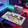 Custom Name Personalized Dandy's World Pattern Mousepad, Laptop PC Desk Mat, Decorative Desk Mat for Home Keyboard Pad Gift