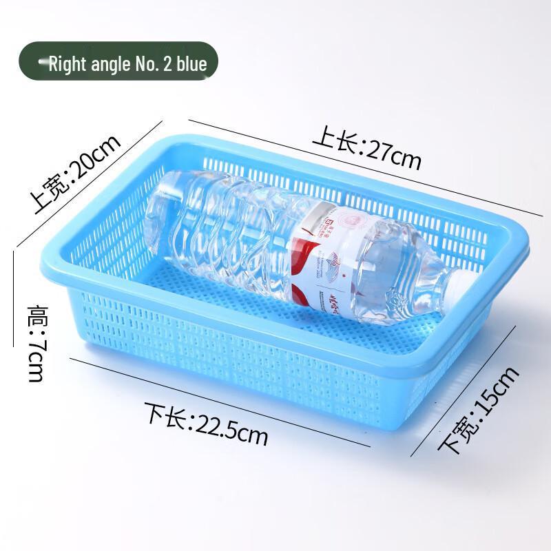Прямоугольная пластиковая корзина для хранения и слива