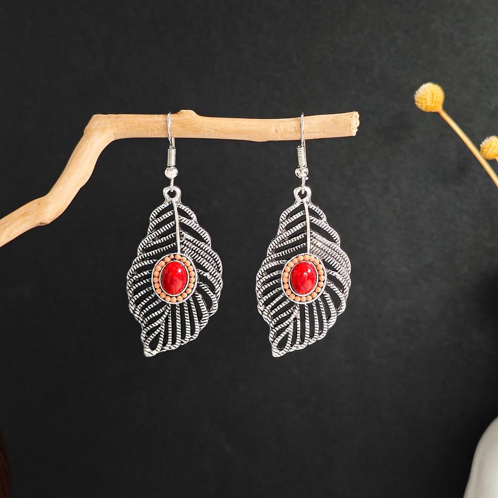 Богемные этнические длинные серьги-подвески с металлическими кисточками