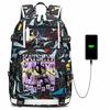 Starry Waterproof Middle School Backpack for Students, Anti-Splash Lightweight Laptop Daypack, Unisex Teen Bookbag 1219