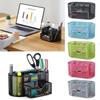 9-grid Storage Multi-Functional Desk Organizer Metal Mesh Pen Holder Stationery Container Box Office School Supplies