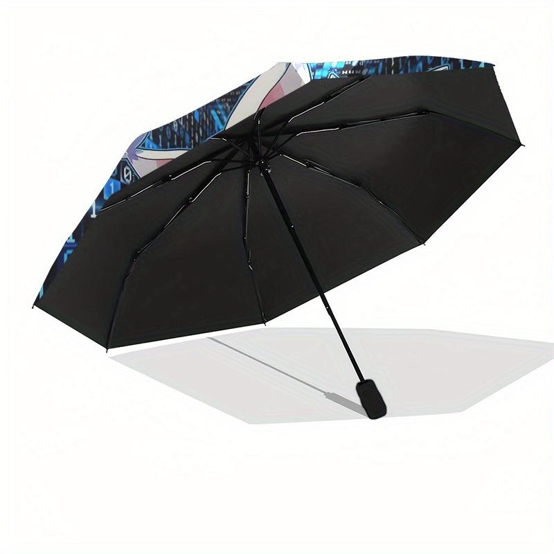 1pc Cyber Sylphie Pixel Art Umbrella with Plastic Handle,Suitable for All Seasons Home Travel Outdoor UmbrellaM1111